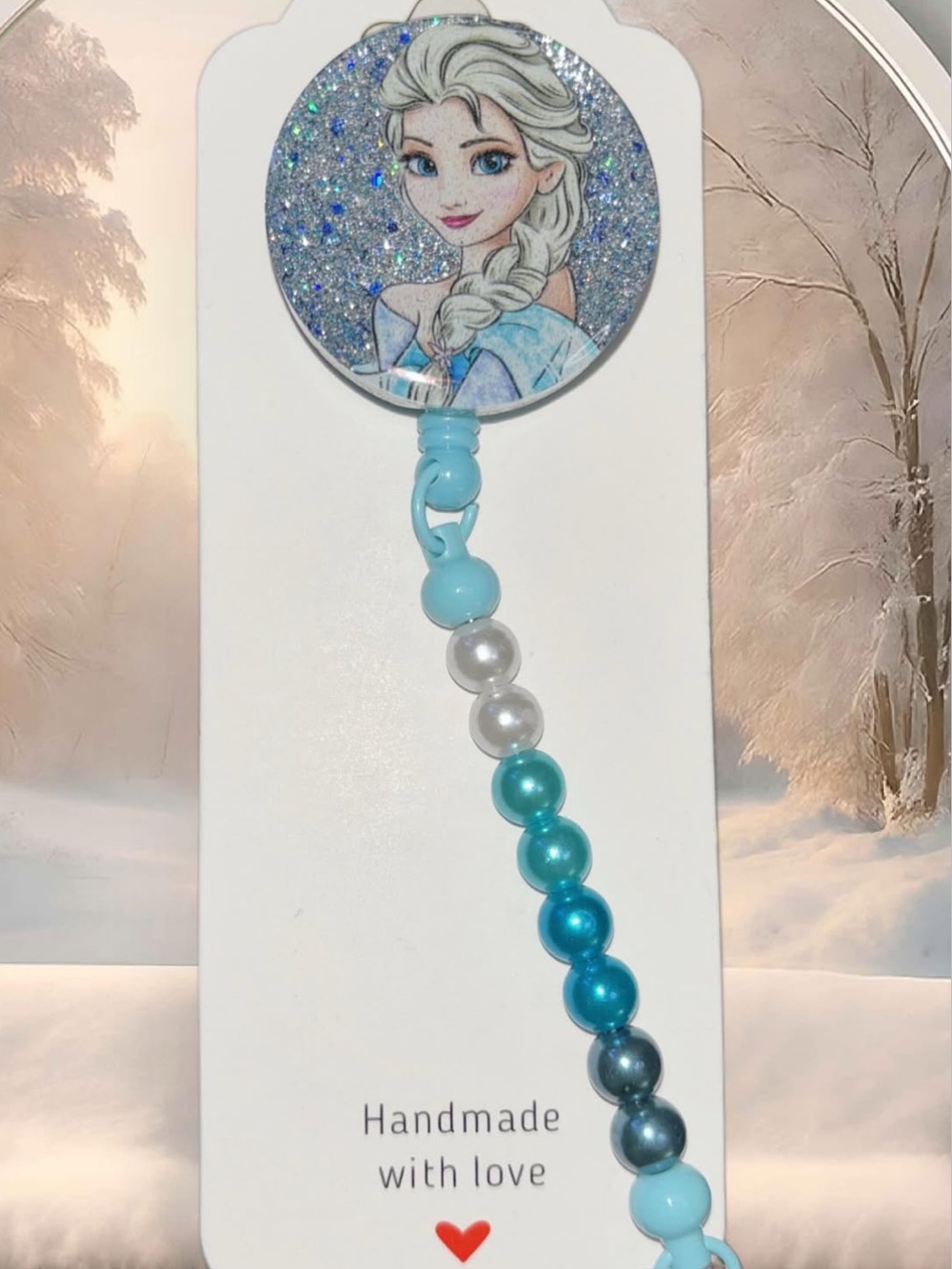 Elsa Beaded Badge Reel